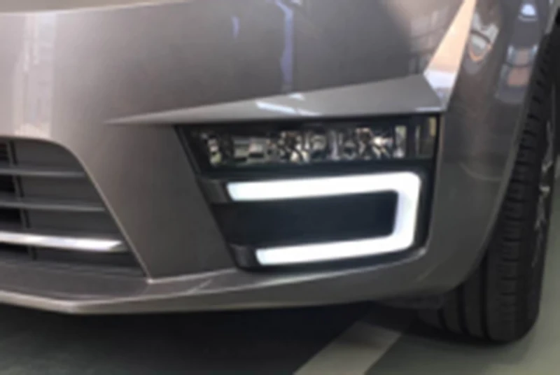 Мигающий светодиодный Габаритные огни для Skoda Octavia RS противотуманных фар 12 В LED DRL с указатели поворота стайлинга автомобилей