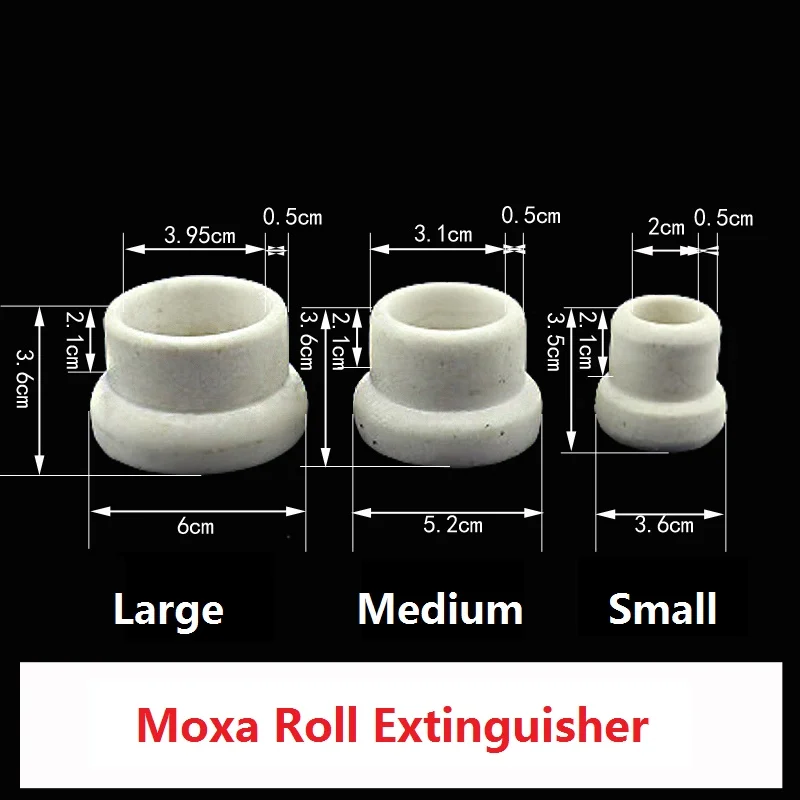 Jade Moxibustion Seat, Moxa Roll Holder, Moxa Extinguisher, Artwork Beautiful And Practical, 3 Size Optional