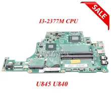 Материнская плата NOKOTION для ноутбука Toshiba Satellite U840 U845 DA0BY1MB8E0 A000211530 материнская плата I3-2377M cpu HD4000 DDR3