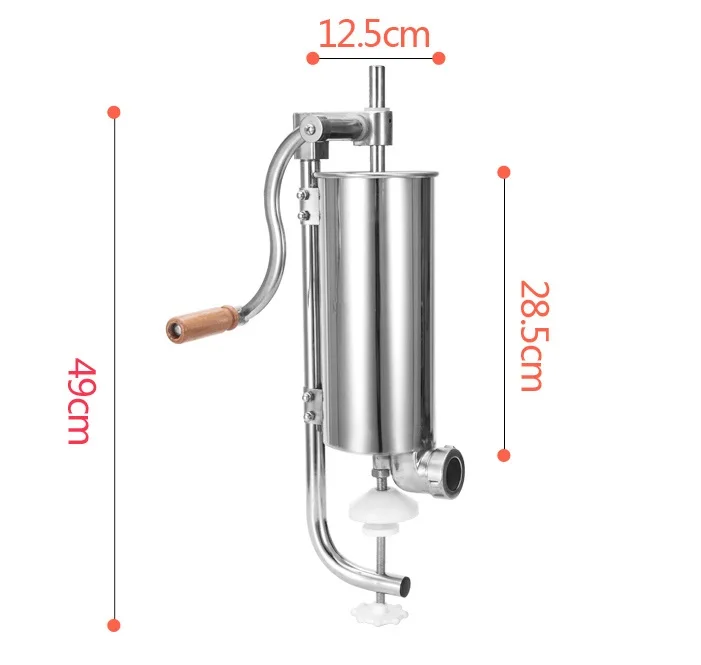 5lbs Бытовая Вертикальная колбаса шприцы из нержавеющей стали колбаса машина для наполнения мяса
