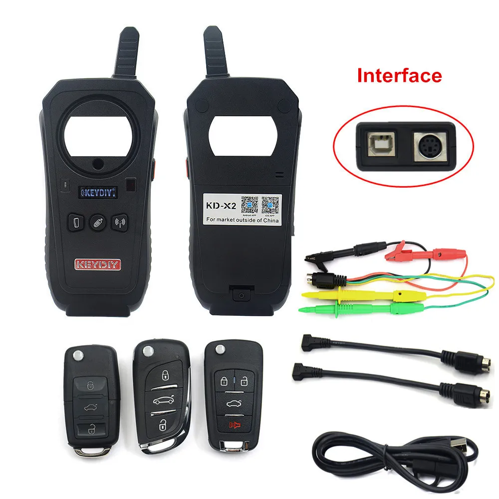 

KEYDIY KD-X2 Remote Maker Unlocker and Generator-Transponder Frequency Tester Chip Reader With 96bit 48 Transponder Copy