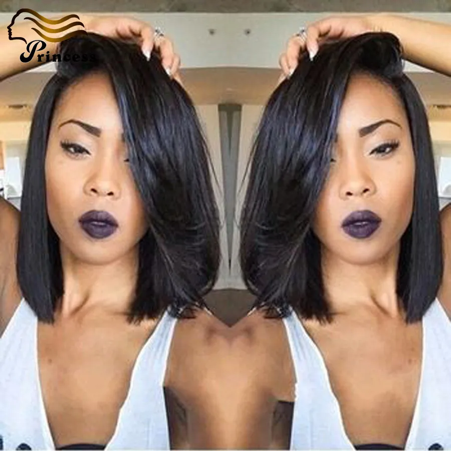

Short Glueless Full Lace Human Hair Bob Wigs Lace Front Wigs Brazilian Virgin Hair Bob Wig Human Hair Short Wigs With Baby Hair