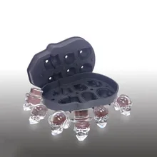 6 отверстий забавные 3D череп силиконовая форма для льда лоток вечерние круглый емкость для мороженого дети фрукты Кухня инструменты