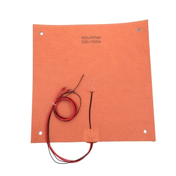 

SunRobot Silicone Heater Pad 400x400mm for Creality CR-10 S4 3D Printer Bed w/Screw Holes, Adhesive Backing & Sensor
