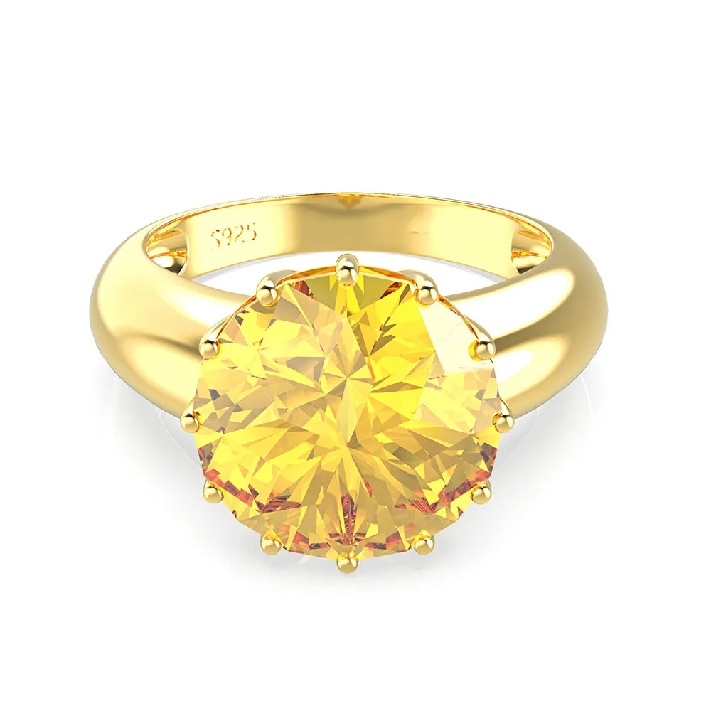 OneRain 925 пробы Серебряное кольцо с муассанитом, драгоценным камнем, для свадьбы, помолвки, желтое золото, юбилейное ювелирное изделие