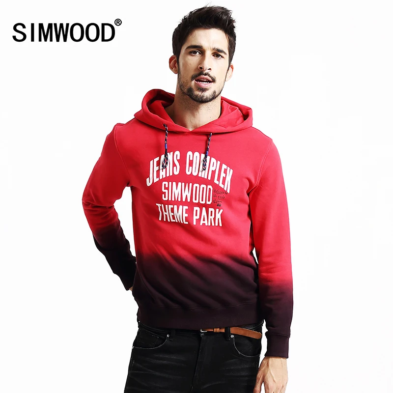 SIMWOOD 2016 New Autumn Winter sweatshirts men fashion streetwear casual Mixed colors hoodies hip hop tracksuits