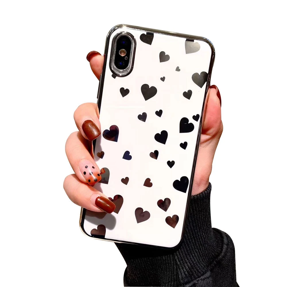KISSACSE Fashion Girly Love Case For iPhone 7 8 6S 6 Plus Phone Cases X XS Max XR Soft TPU Cover Capa Accessories |