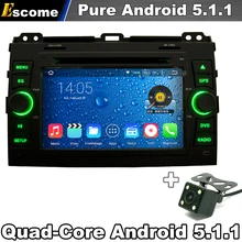 Quad Core Pure Android 5.1 Car DVD For Toyota Prado Land Cruiser 120 2002-2009 With Radio BT GPS Navigation Rear View Camera