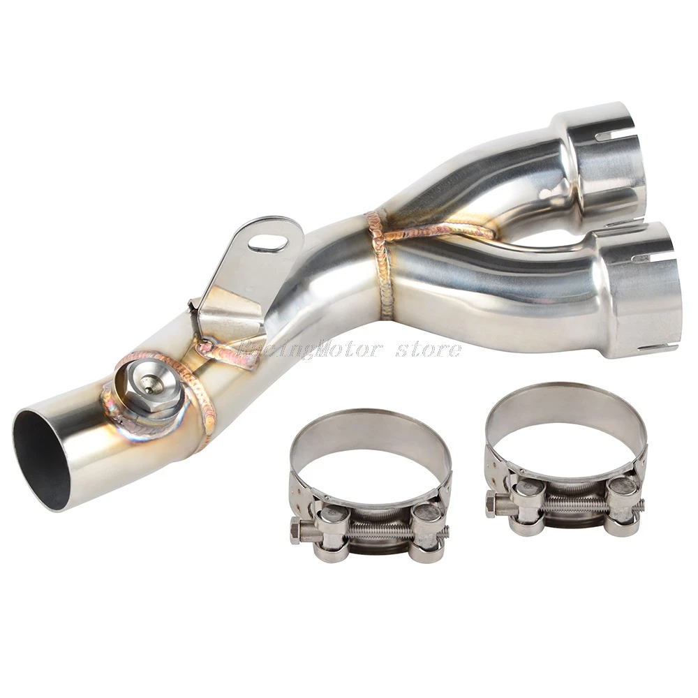 NICECNC мотоциклетные промежуточная труба системы выпуска для Yamaha YZF R6 YZFR6 2006 2013 2014 2015