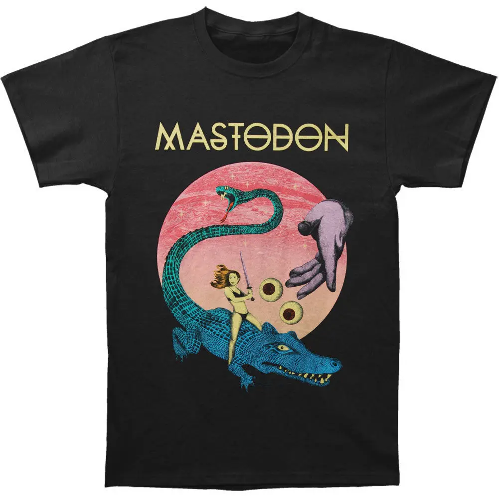 

Mastodon Men's Croc Snake Slim Fit T-shirt Black