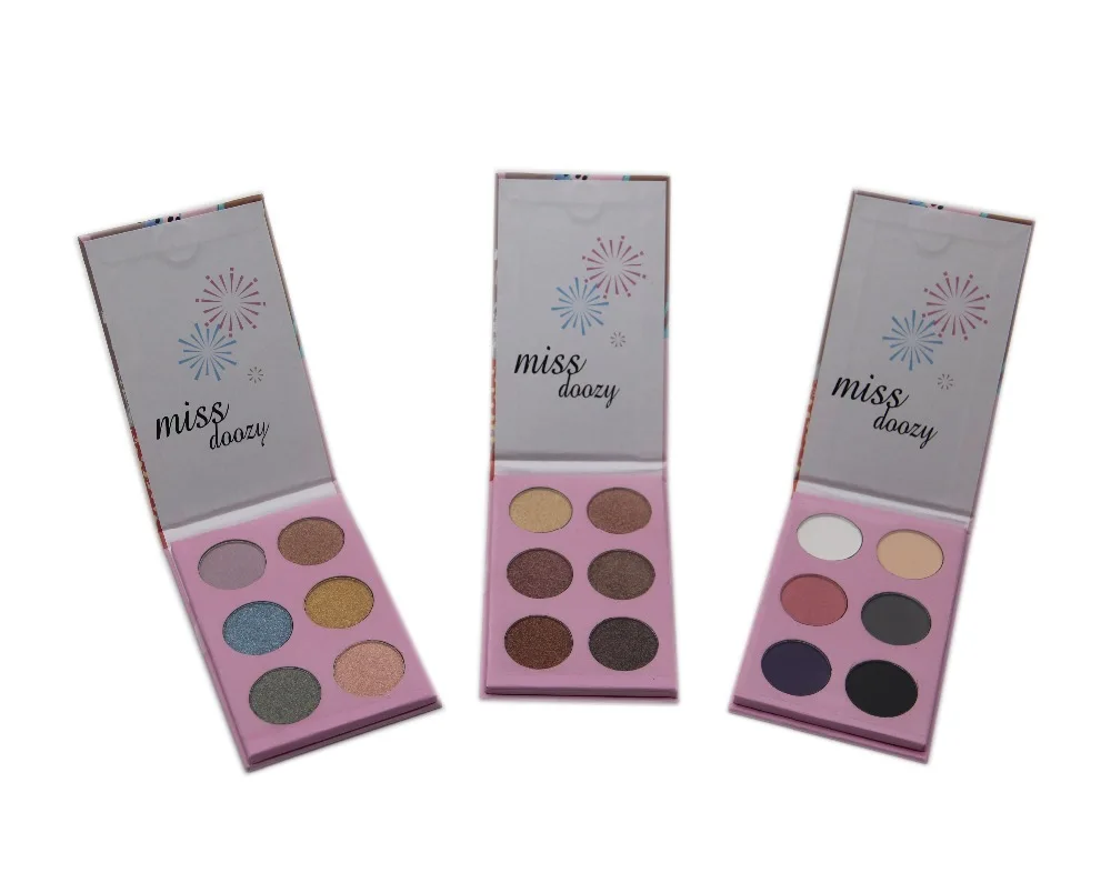 

Eyeshadow Palette Professional 6 colors Shimmer Highlight Pressed powder Natural Eye shades Makeup Cosmetics