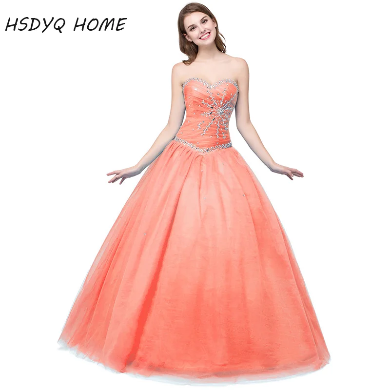 In Stock Cheap Quinceanera Dresses Stunning Crystals Beaded Party