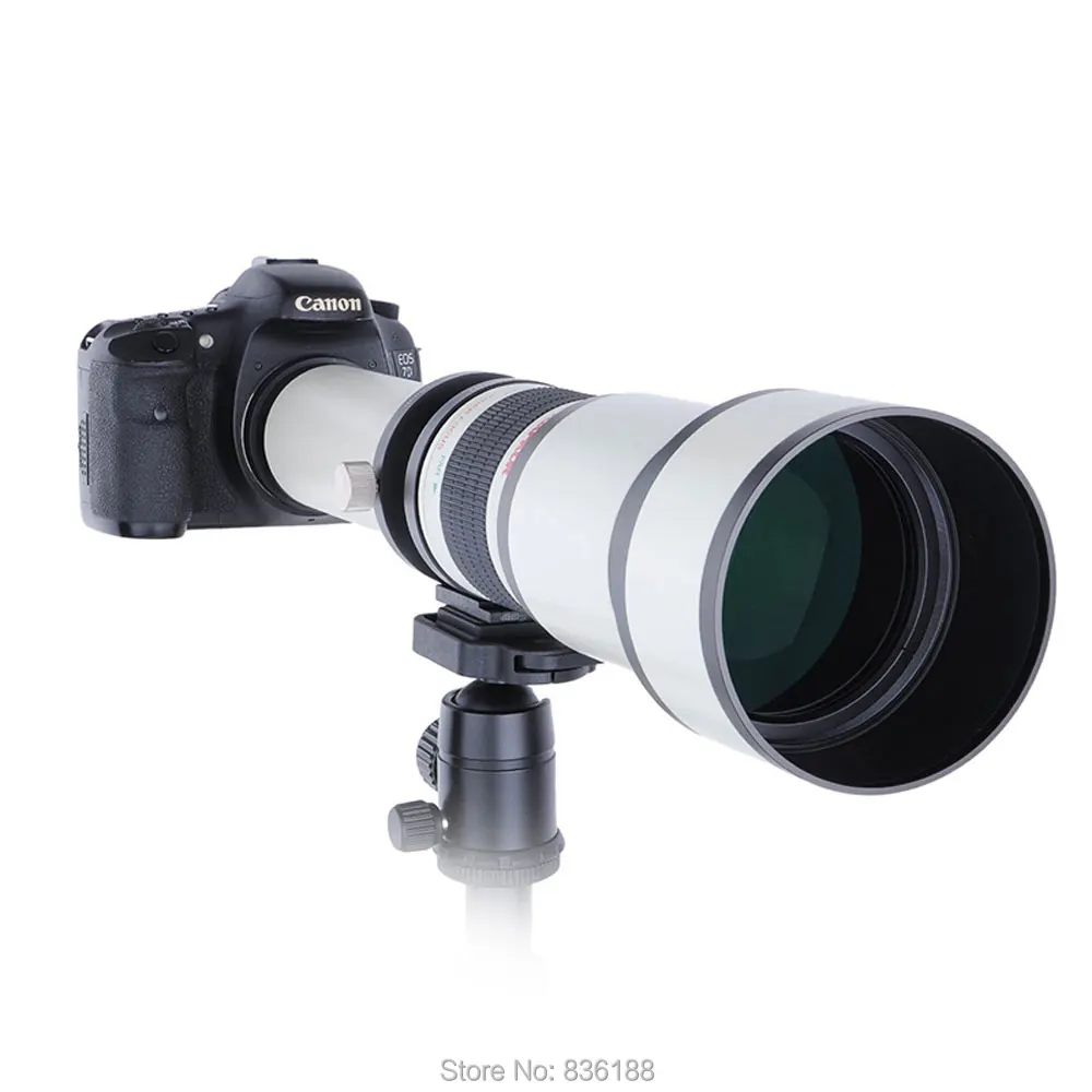 Супер телеобъектив JINTU 500 мм F6.3 для Sony NEX E Mount NEX3 NEX5 NEX7 A5100 A6000 A6300 A6500 A7 A7R A7RII A7S A9 SLR