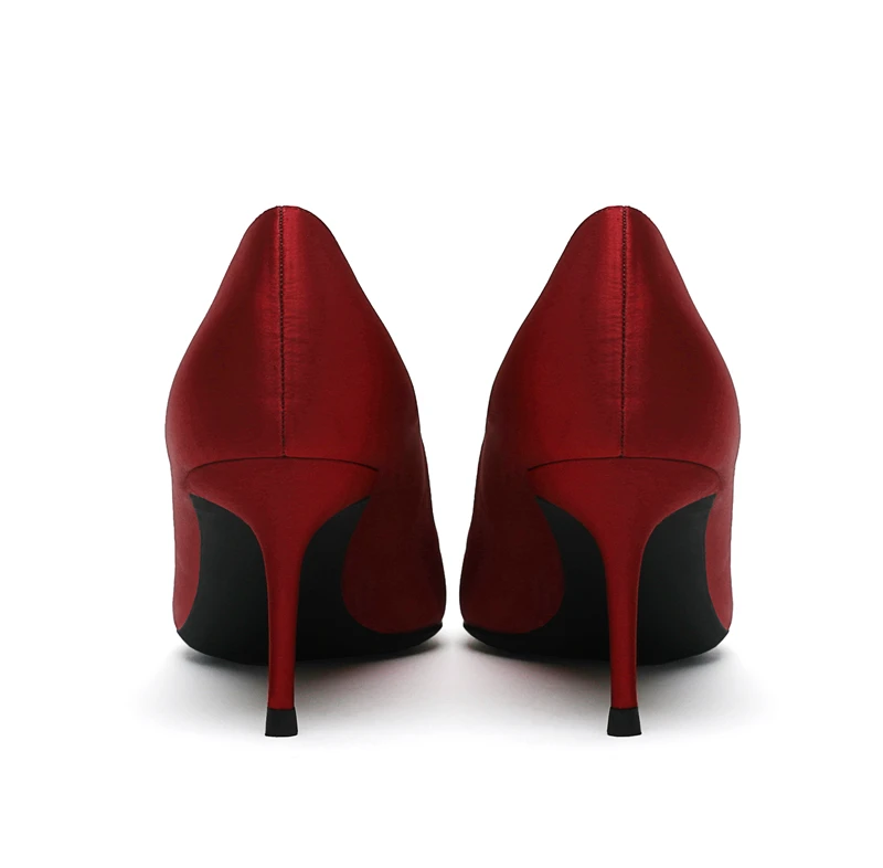 Горячая Распродажа, брендовые новые женские туфли-лодочки с острым носком, туфли на тонком высоком каблуке 6 см, шелковые женские пикантные модные офисные туфли OL F0056