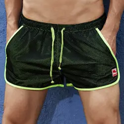Брендовые мужские спортивные Шорты шорты для бега шорты-боксеры мужчины стволы Сексуальные боксеры упражнения Шорты мужчины штаны размер