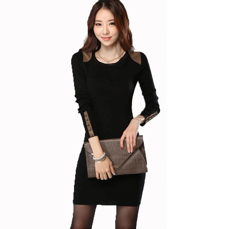 Women's Winter Dress Plus Size Clothing Hot Selling 2016 Long Sleeve