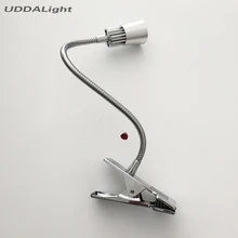 Светодиодные настольные лампы с зажимом для чтения освещение спальни 1-3 Вт светодиодные лампы клип переключатель зажигания