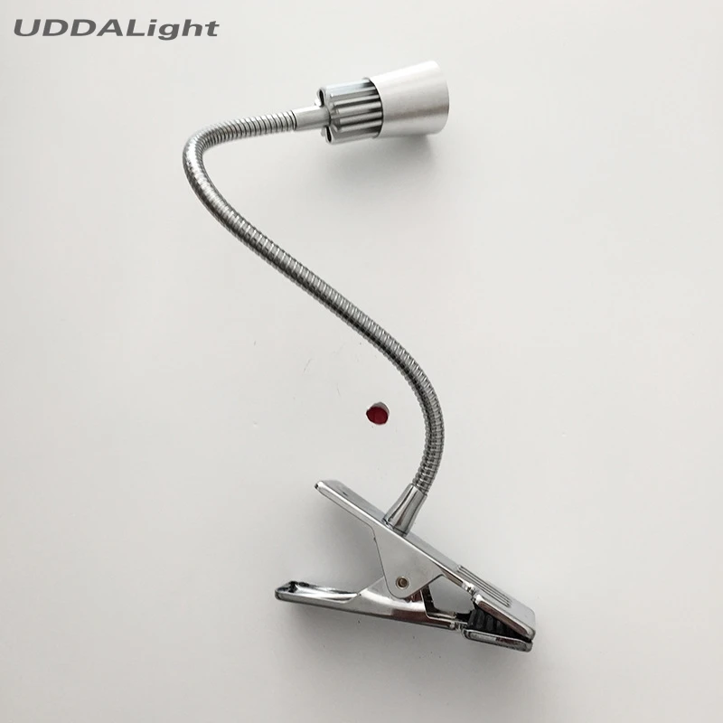 

led table desk lamp with clamp reading bedroom lighting 1-3w led lamp clip switch plug