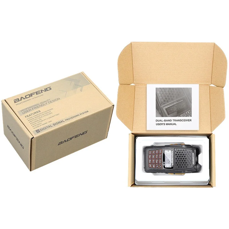 Приемопередатчик Baofeng VHF/UHF 136 174/400 520 МГц двухсторонняя радиосвязь мощность