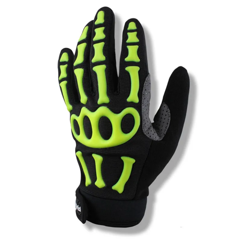 SPAKCT Cycling Gloves Full Finger Skull  Gel Pads Bike Bicycle Gloves Motorcycle Sports Downhill Racing Long Gloves  Unisex 2