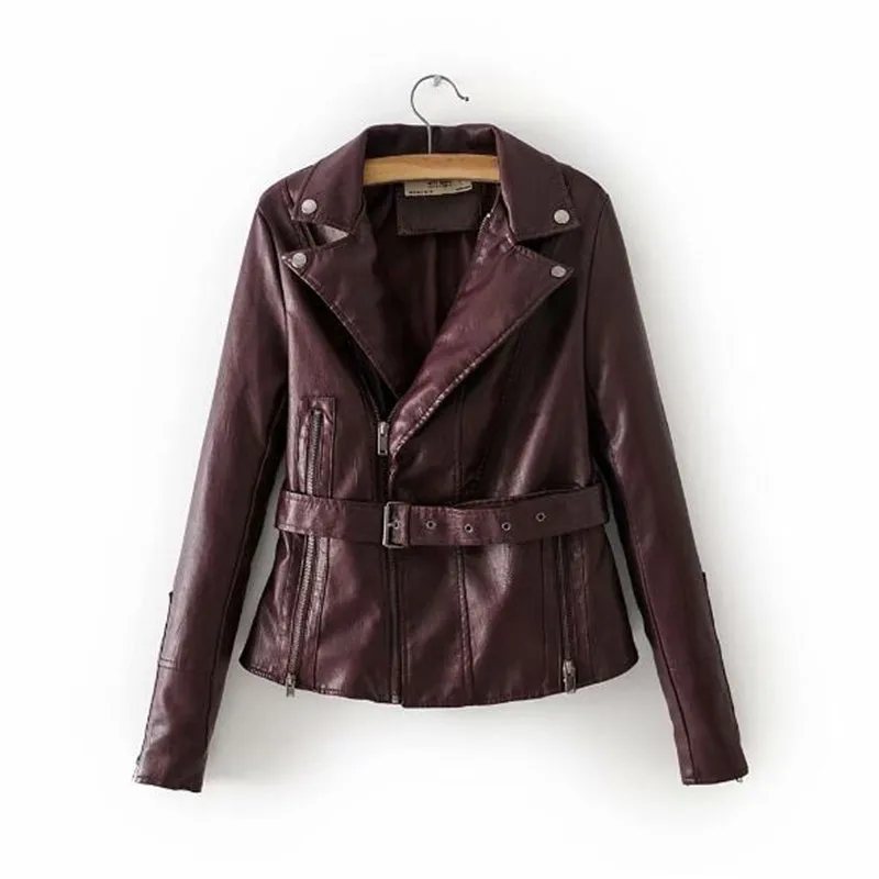Женская куртка из искусственной кожи, яркие цвета, черная мотоциклетная куртка, короткая искусственная кожа, 4 цвета, кожаная женская куртка, Jaqueta Couro
