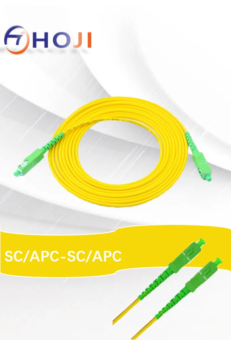 5 шт./лот 3 м SC/APC-SC/APC Simplex 9/125 одномодовый SM оптоволоконный кабель Соединительный
