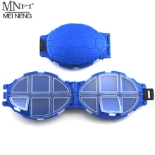 MNFT – boîte de rangement en plastique pour la pêche à la carpe, Portable, en forme de tortue, pour pêcher à la mouche, leurre, hameçons, 12 compartiments