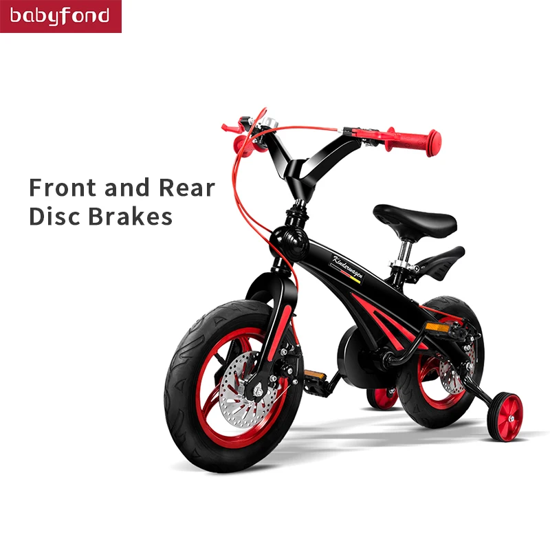  Children's bicycle magnesium alloy one-piece frame lightweight and sturdy shock absorber front and 