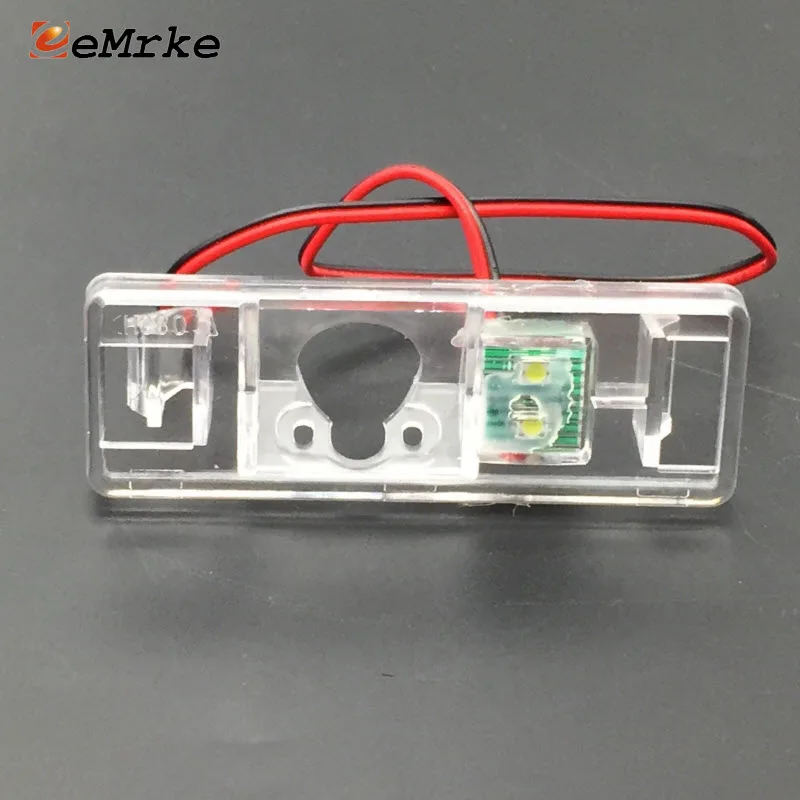 

EEMRKE for Nissan Primera Qashqai Note Pathfinder Juke Patrol X-Trail Car Rear Camera Bracket License Plate Lights Housing Mount