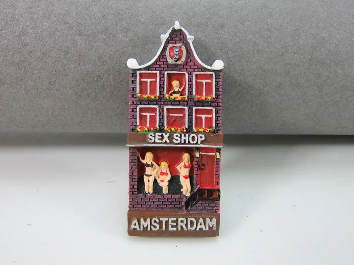 Нидерландские туристические сувенирные магниты на холодильник, Модный магазин, ресторан, красочные наклейки на холодильник - Цвет: as shown