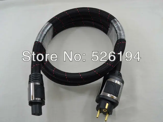 

YTER SPO-12MF High Power EMC Shield AC Power Cord Silver Plated Schuko Power Cord Cable HIFI