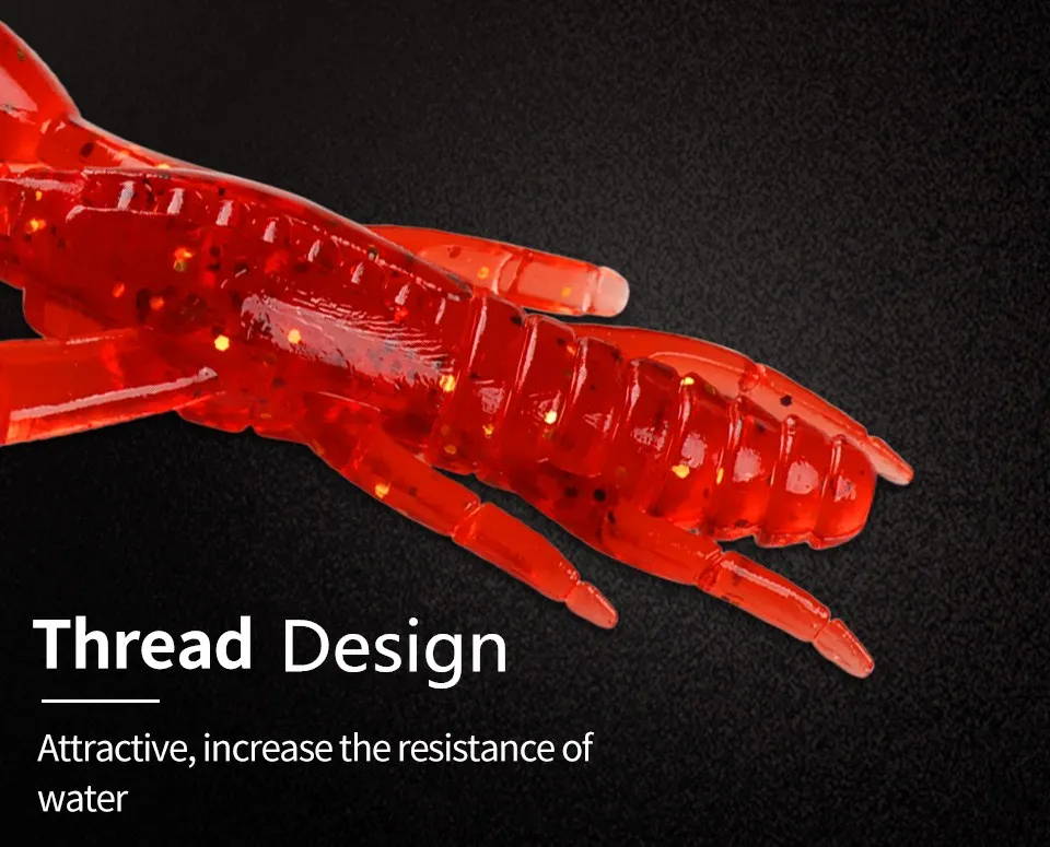 Smart 5 шт. Силиконовые мягкие приманки 80 мм 5,5 г воблеры отсадки червь креветки рыба океан Рок Карп рыболовные приманки искусственные мягкие Swimbait