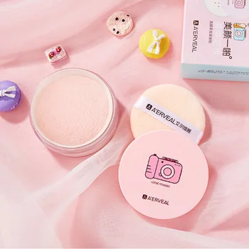 

A'ERVEAL brand Elegant and beautiful soft and light cosmetic powder concealer waterproof durable oil control powder