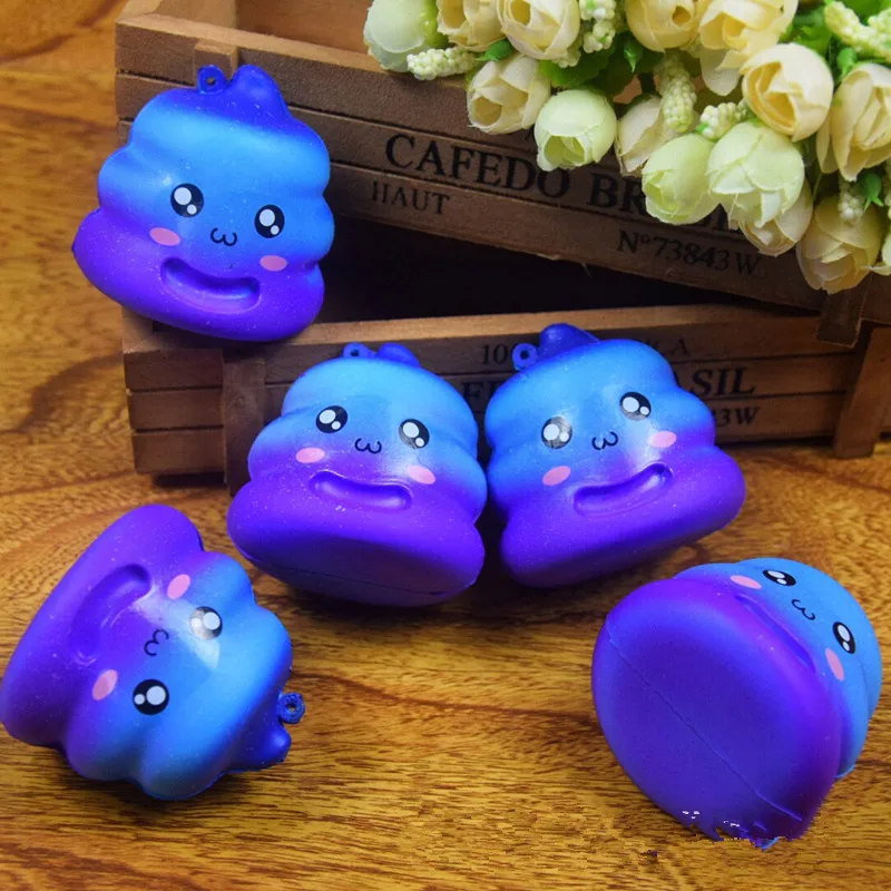 LeadingStar Slow Rebound Colorful Simulation Squishy Poop PU Toy Reduce Pressure Prop Funny Gift Hanging Ornaments Decoration 25