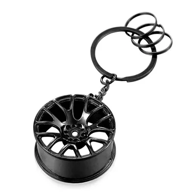 

Car Key Chain Personalized Car Hub Key Ring Stainess Steel Key Pendant Gold Plating Process Auto Key Buckle Keyring For Men Gift