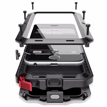 

Full Protective Luxury Doom armor Metal for iPhone 11Pro 8 6S 7Plus Shockproof Case For Samsung Note9 S10 S9 S10Plus S8 S8Plus