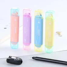 1 шт. Kawaii Два в одном мини двойная головка коррекции ленты клейкая лента многофункциональный клей обучения канцелярские принадлежности подарки