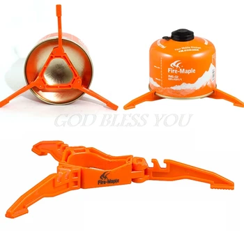 

Portable Camping Fire Maple Cook Bottle Gas Shelf Cartridge Stand Holder Tool