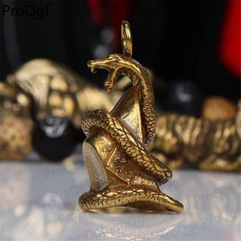 

Prodgf 2Pcs A Set dragon long art animal bronze keychain