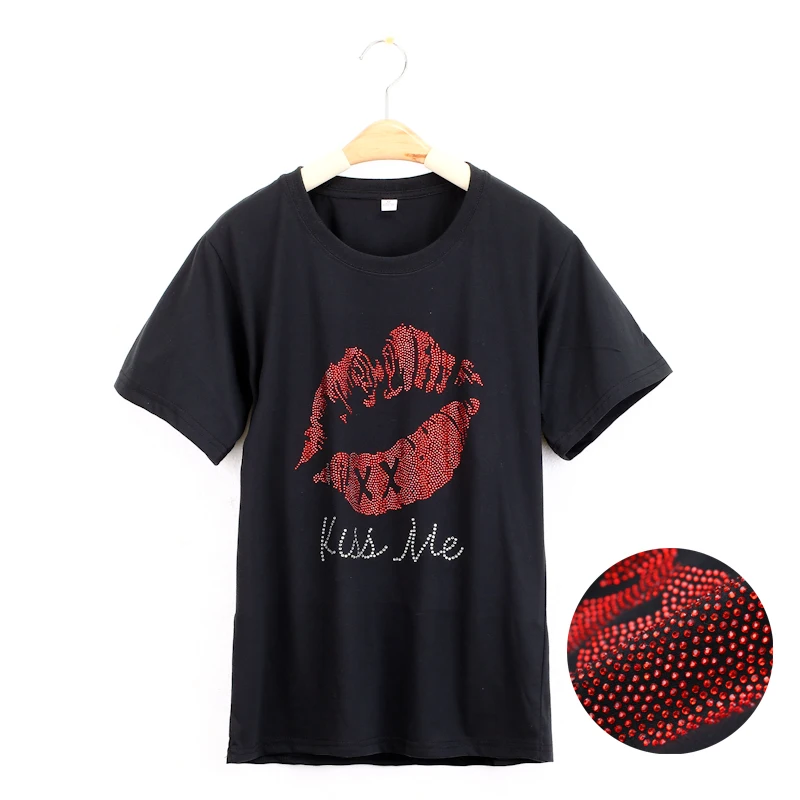 

Kiss Me Diamond Shining Print Women tshirt Cotton Casual Funny t shirt For Lady Girl Top Tee Hipster Drop Ship D-4