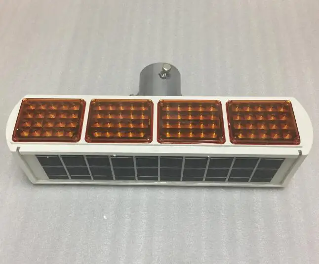 US $150.00 Full yellow One solar safety warning light LED traffic signs LED solar safety flashing indicator Intersection LED Full yellow