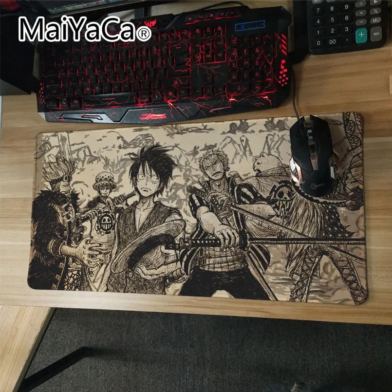 MaiYaCa аниме большой цельный коврик для мыши 30x60 см заблокированный край клавиатуры коврик для мыши s