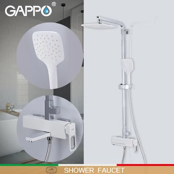 GAPPO-grifos de ducha montados en la pared, Mezclador de Baño, cascada, conjunto de ducha de baño, ducha de lluvia, bañera, grifo, ducha