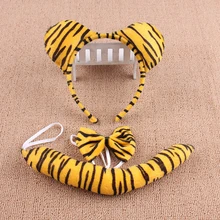 3 шт./компл. Мультяшные шляпы дети ободок для дня рождения головной убор хвосты милые Животные кошка кролик выпускного вечера вечерние Производительность Хэллоуин украшения