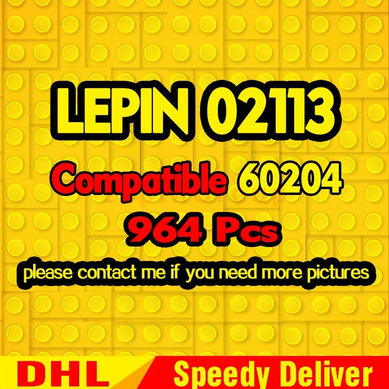 

IN STOCK LP 02113 964 Pcs Toys 60204 Hospitaleding Set Toys Model Building Blocks Bricks Kits Funny DIY Boy's Leingings Gifts