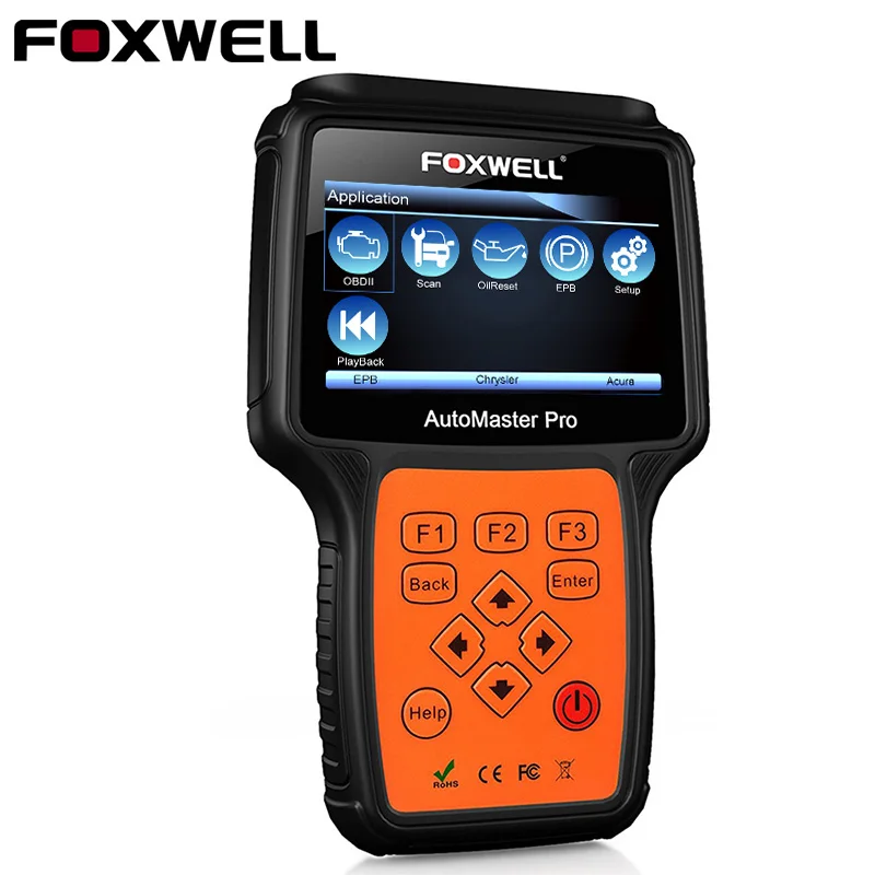 FOXWELL NT624 Pro OBD2 автомобильной сканера ABS подушка безопасности SRS EPB Код двигателя