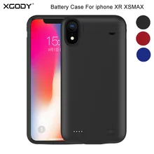 XGODY 5200 мАч умный чехол для аккумулятора для iphone XR XSMAX Внешний чехол для зарядки аккумулятора для iphone XR XSMAX с держателем для телефона