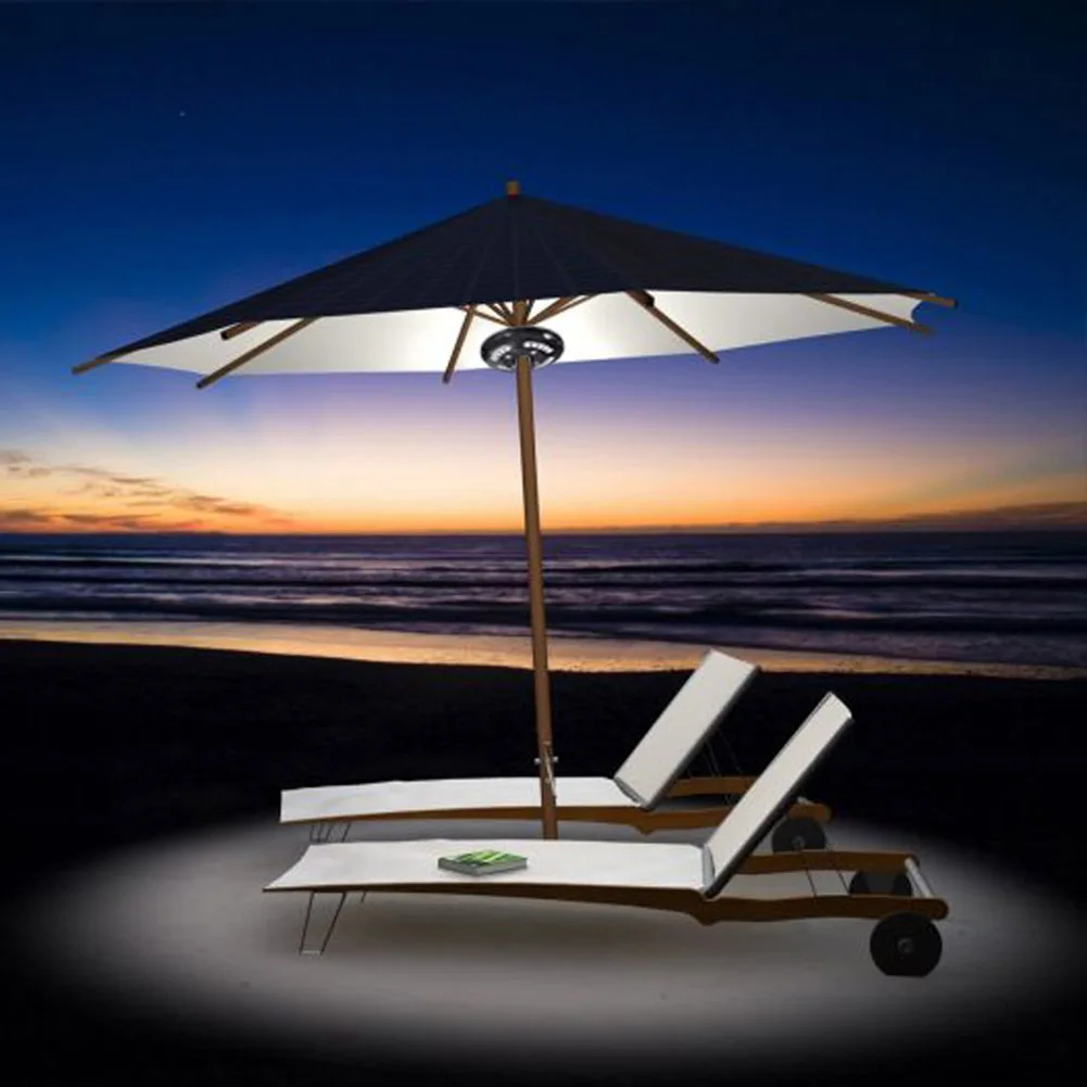 

Patio Umbrella 24 LED Night Lights Battery Operated Pole Lamp for Umbrellas Camping Tents Outdoor LB88