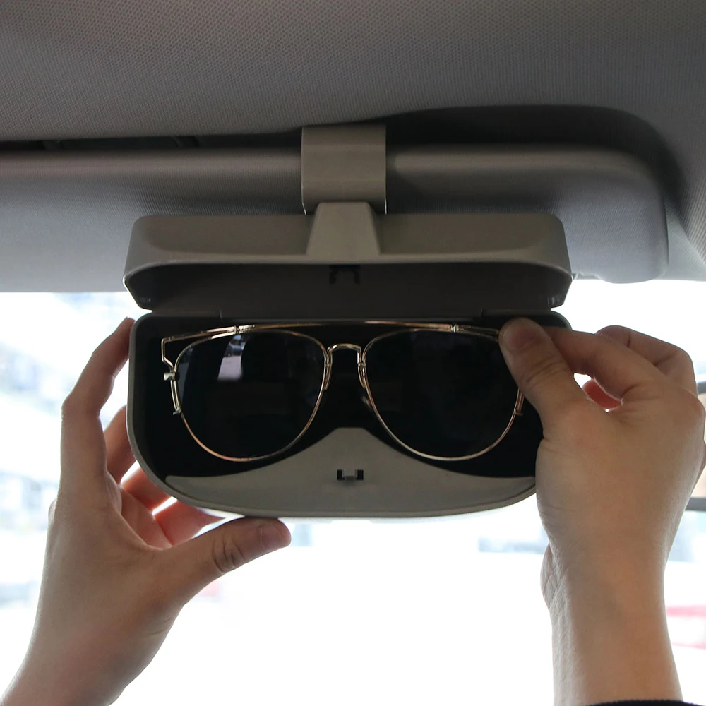 Car Glasses Box Sun Visor Storage Sun Case Organizer Storage Holder