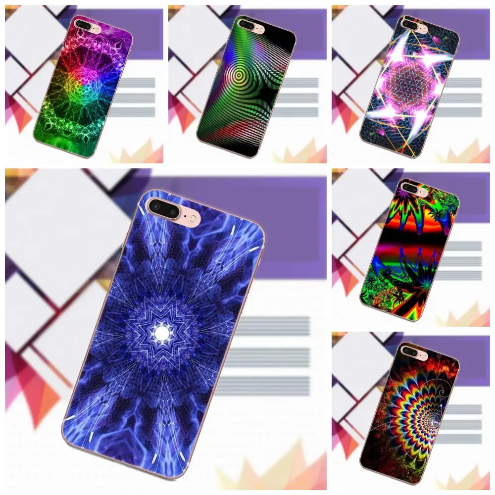 

Vvcqod For Galaxy Alpha Core Prime Note 4 5 8 S3 S4 S5 S6 S7 S8 S9 mini edge Plus Soft Art Print Cover Case Psy Trance